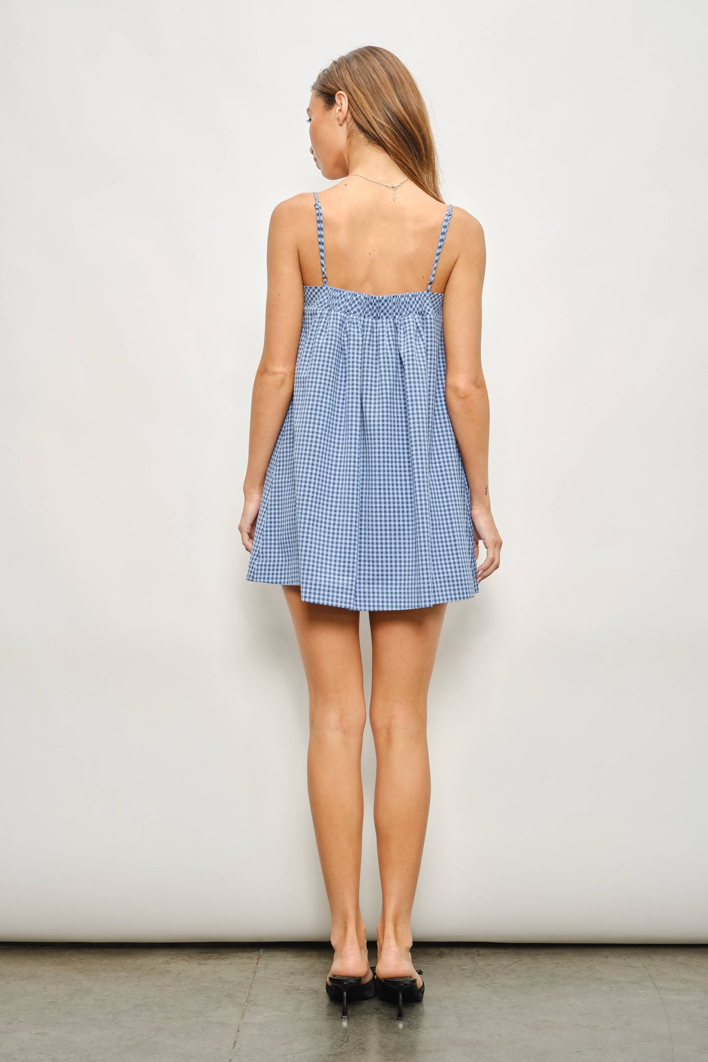 KARA GINGHAM MINI DRESS