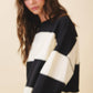 Contrast Panel Long Sleeve Slouchy