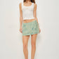 Green Mini Sequin Skirt