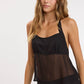 SEE-THROUGH BACKLESS HALTER TOP