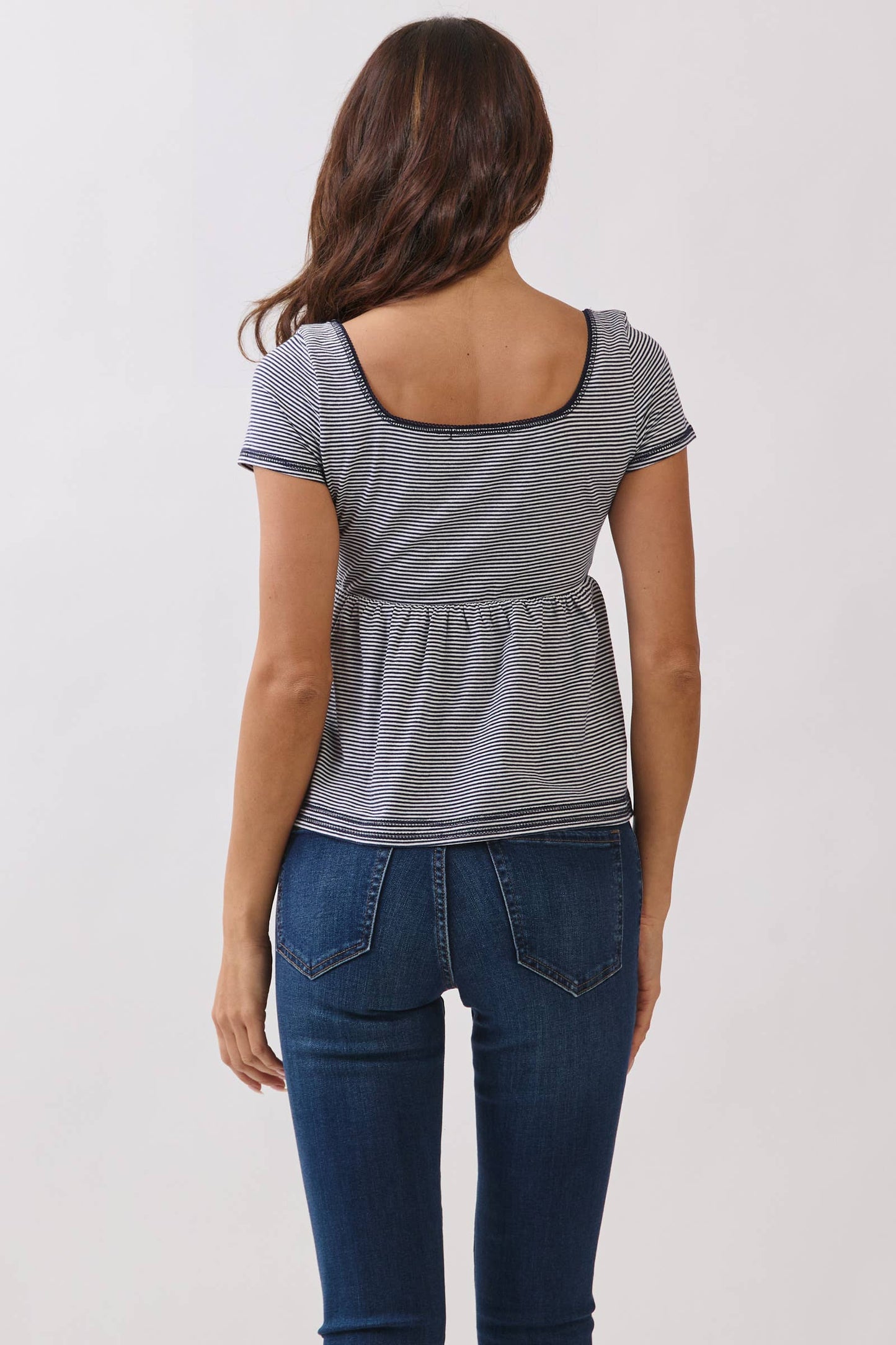 Stripe Babydoll Top