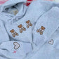 Teddy Bear Embroider Hoodie