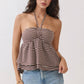 Stripe Halter Top