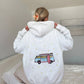 Pearl Grey Van Star Embroider Hoodie