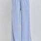 STRIPED ELASTIC WAIST PANTS