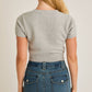 Short Sleeve Teddy Bear Top