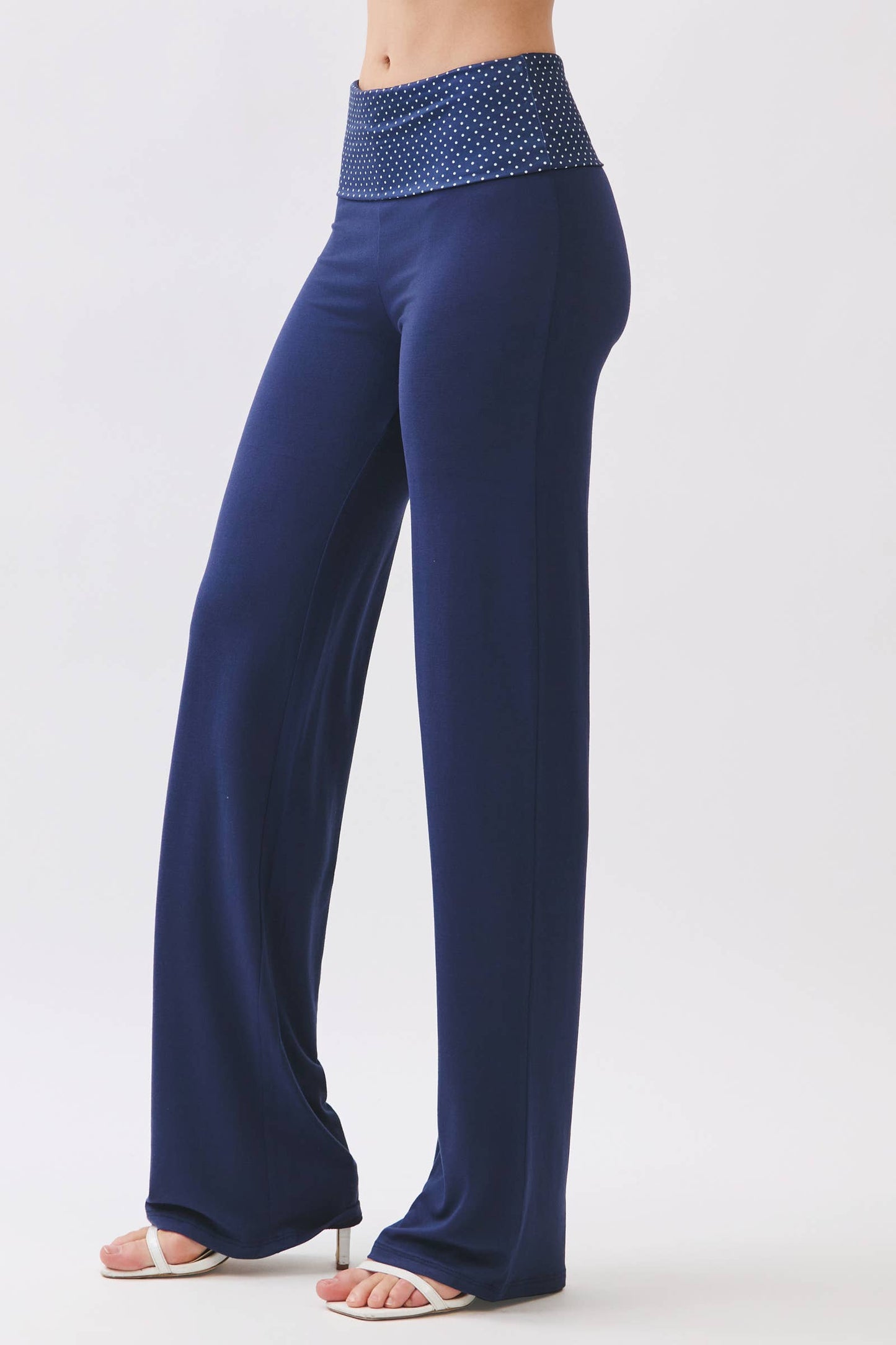 Straight Leg Fold Over Pants