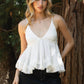 Boho Vintage Inspired Crinkle Gauze Cami Top
