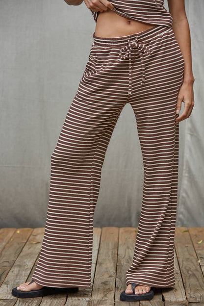 Striped Flare Pants