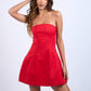 Solid Straight Tube Mini Dress