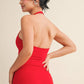 Scoop Neck Halter Top