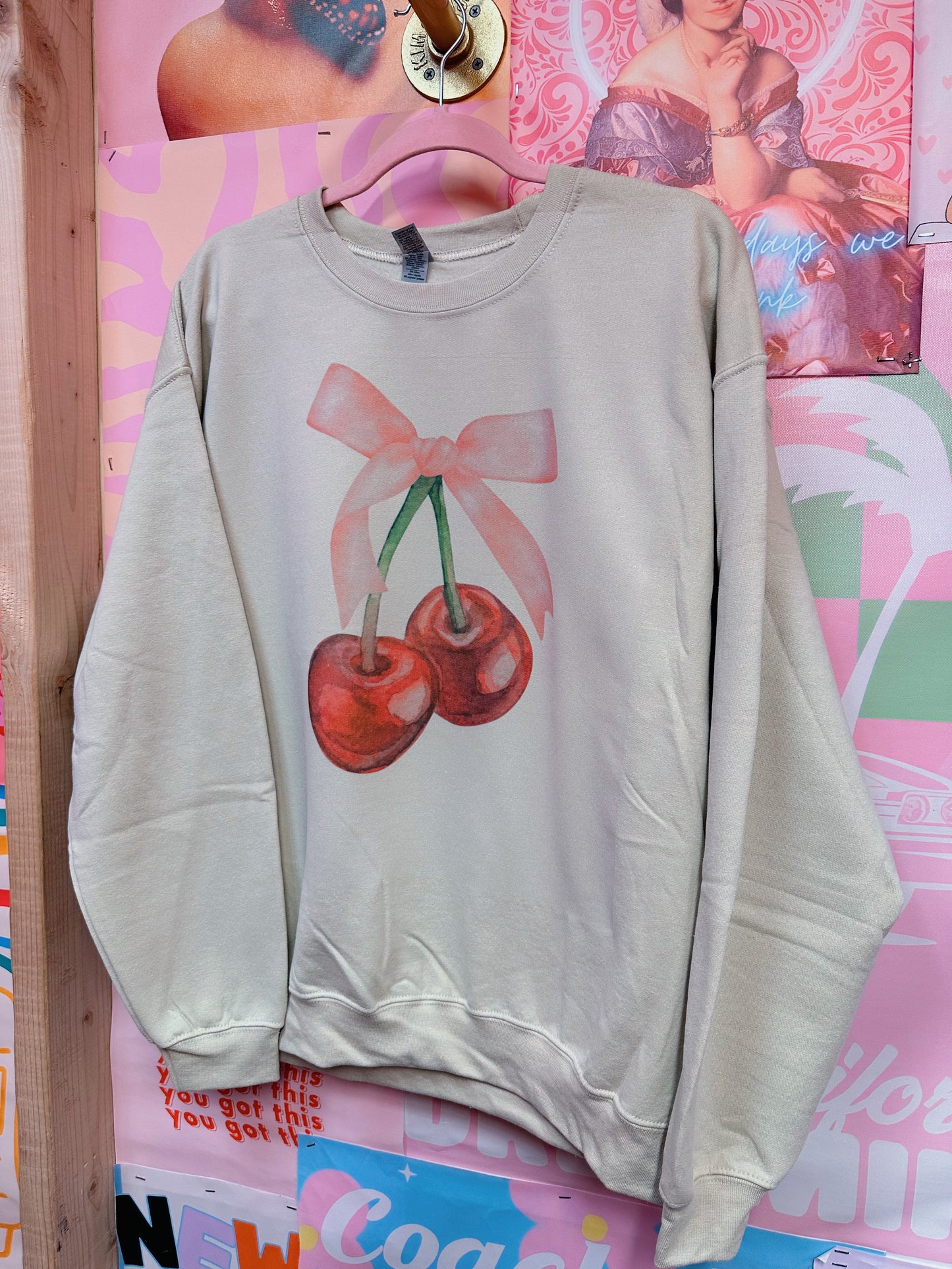 Cherry Bow Crewneck <3