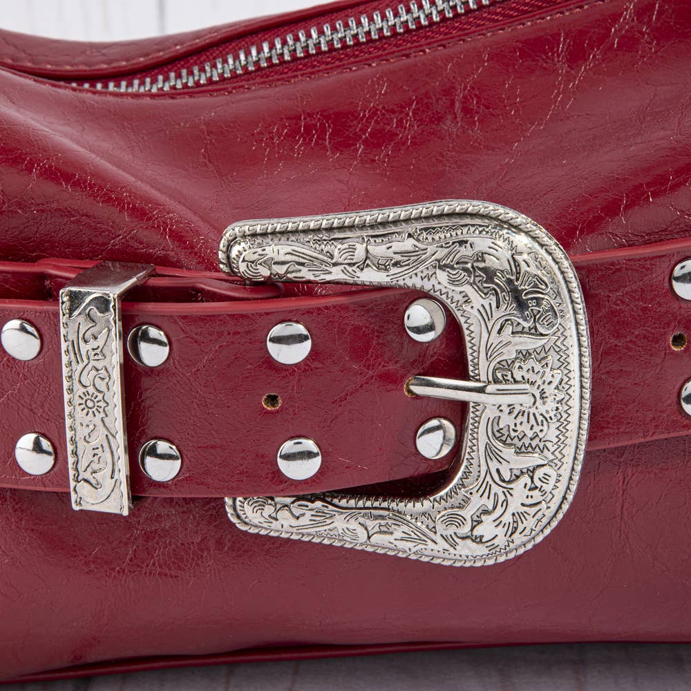 Studded Western Buckle Bag