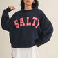 Salty Oversized Mock Neck Sweatshirt