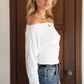 MARCELLE Asymmetric Slouchy Long Sleeve Top