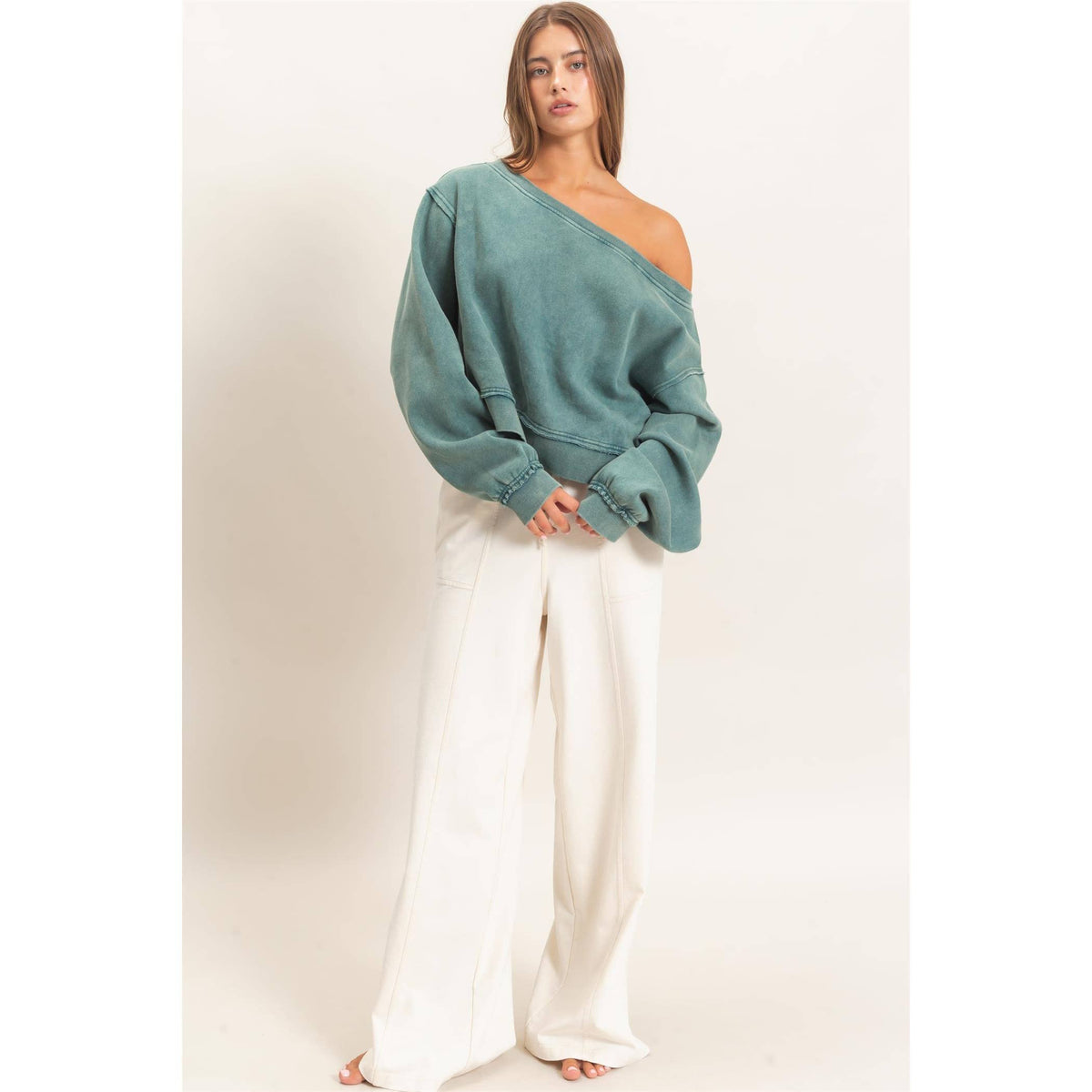 Off The Shoulder Sweatshirt