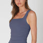 Clean Line Square Shirred Top