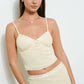 Lace Trim Mesh Cami