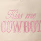 Kiss Me Cowboy Embroidery Two-Tone Cap