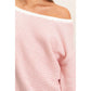 Striped Off The Shoulder Sweatshirt