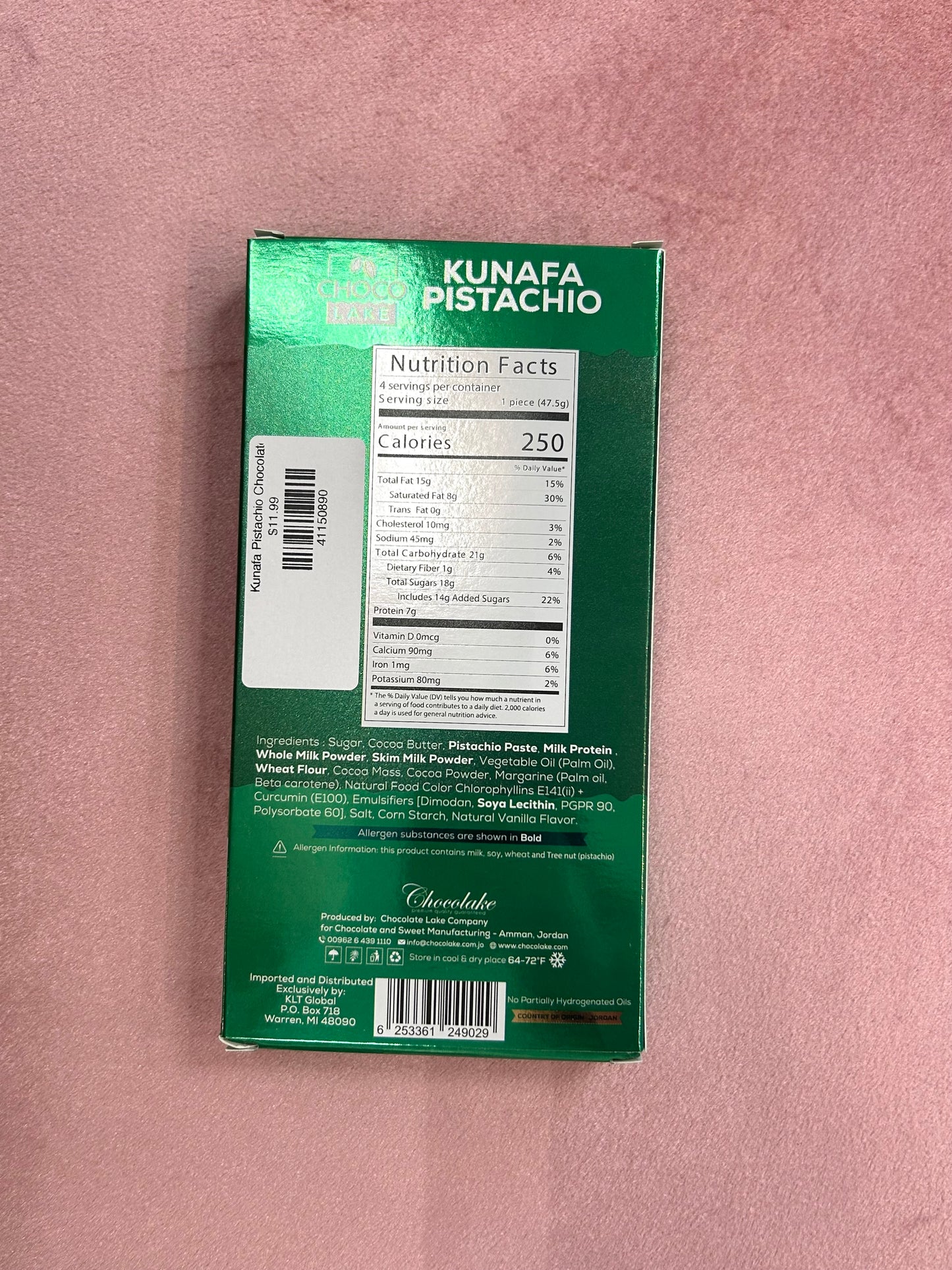 Kunafa Pistachio Chocolate