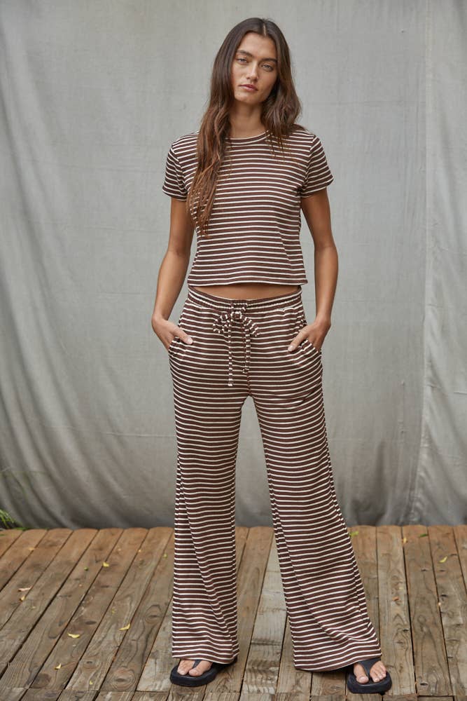 Striped Flare Pants