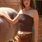 Lace Textured Tube Top