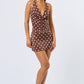 Brown Polka Dot Skort