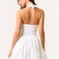 Mini Halter Bubble Hem Dress
