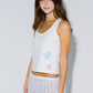 Starfish Rhinestone Embellished Tank Top