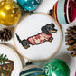 Cozy Dachshund Cross Stitch Kit