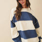 Contrast Panel Long Sleeve Slouchy