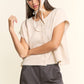 Soft Button-Front Knit Top