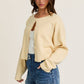 Round Neck Sweater Cardigan