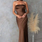 Halter Satin Maxi Dress