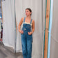 Medium Wash 90's Denim Twill Overalls