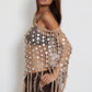 LUNARA Sequin Poncho