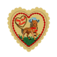 Hey Good Lookin' Doily Valentine (patch + card)