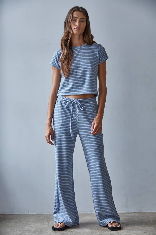 Striped Flare Pants