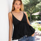Boho Vintage Inspired Crinkle Gauze Cami Top