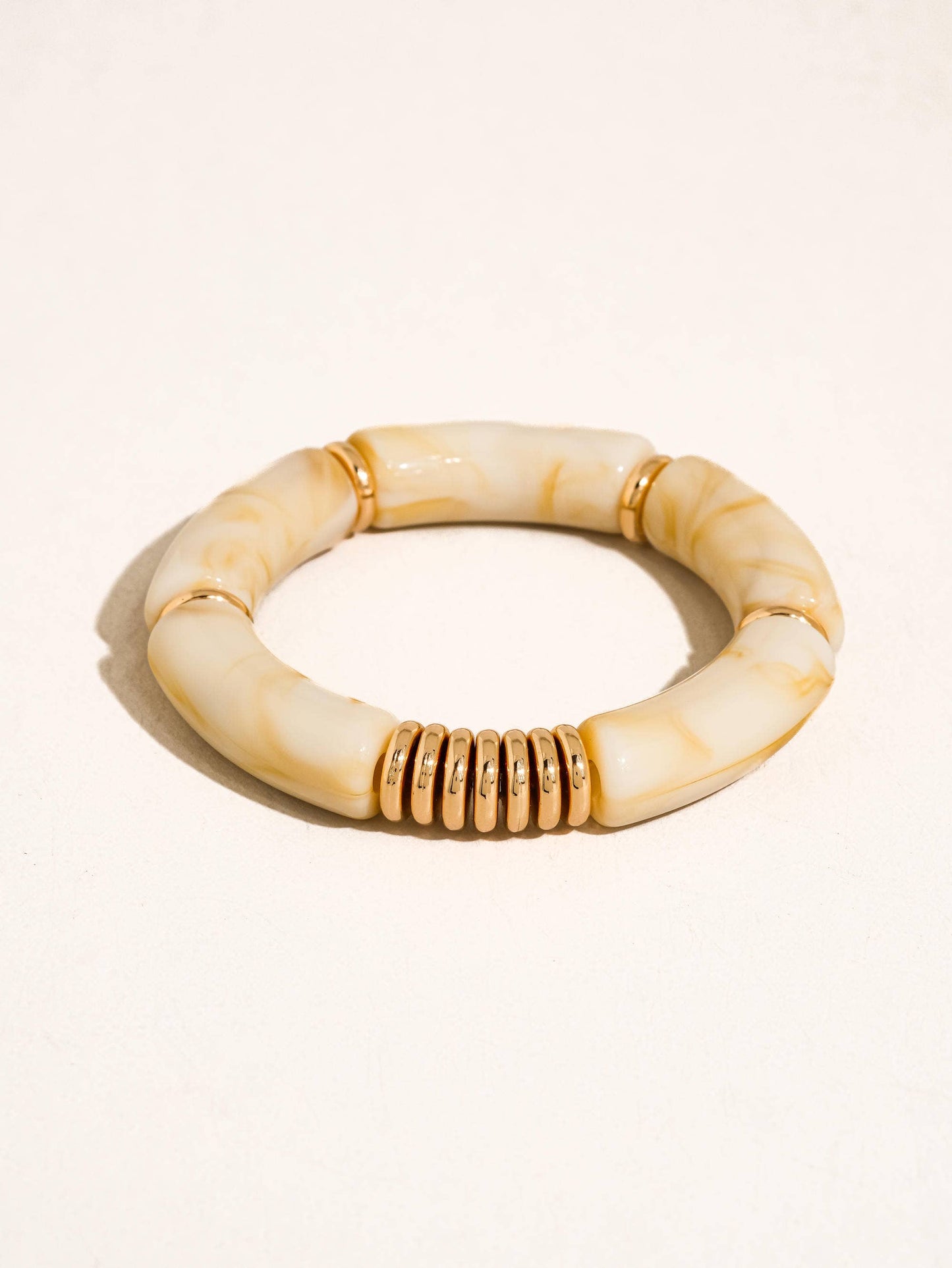 Cove 18K Gold Non-Tarnish Chunky Bangle Set