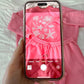 Hibiscus Pink Tropical Embroider Sweatshirt