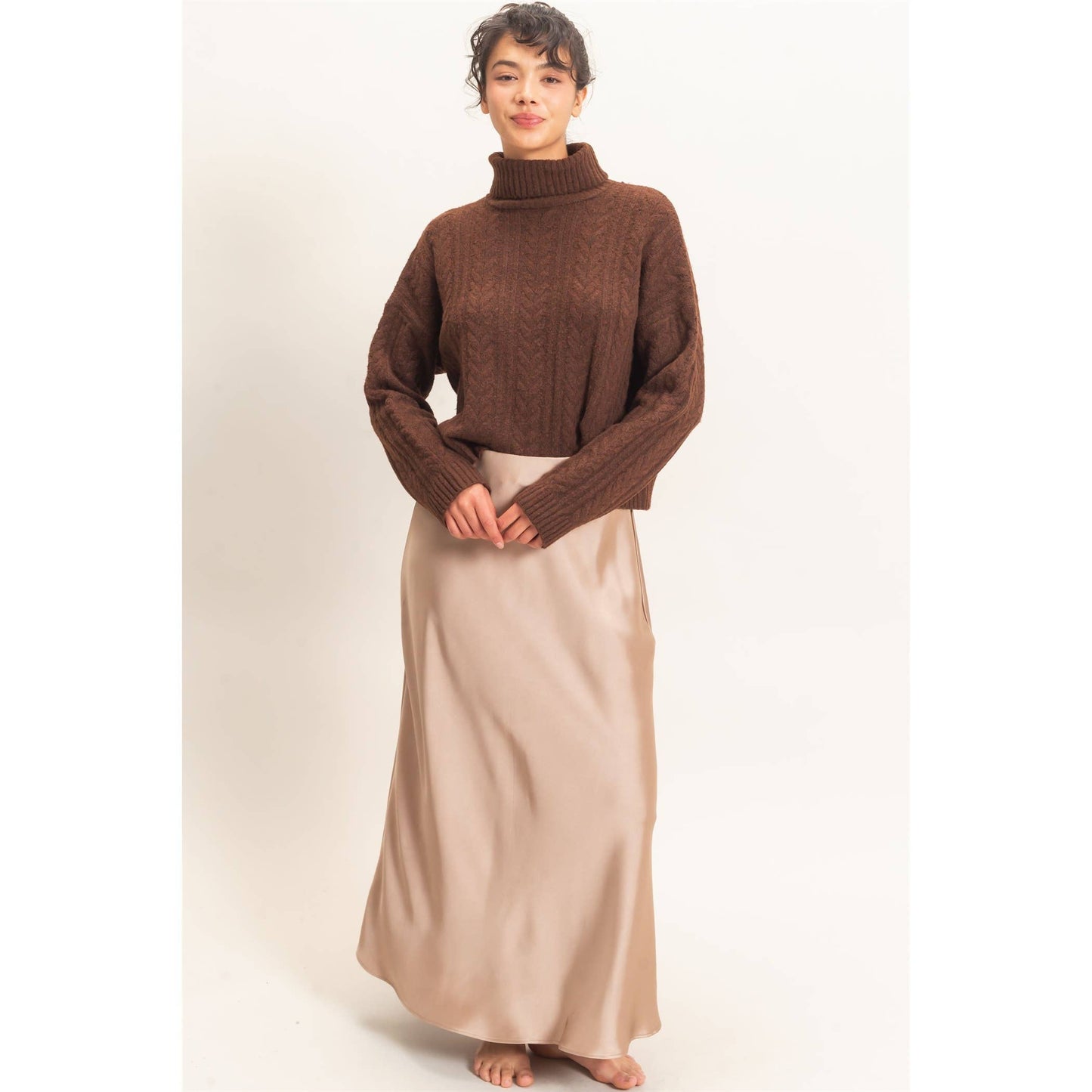 Satin Maxi Skirt