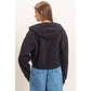 Star Patch Zip-Up Hoodie