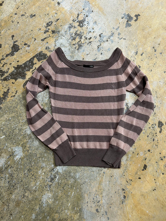 LL Striped Off Shoulder