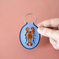 Lobster Embroidered Keychain