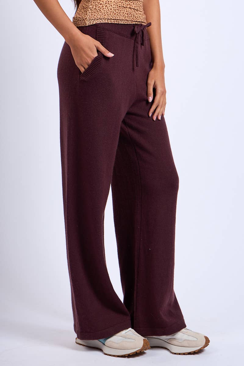 Knit Straight Leg Pants