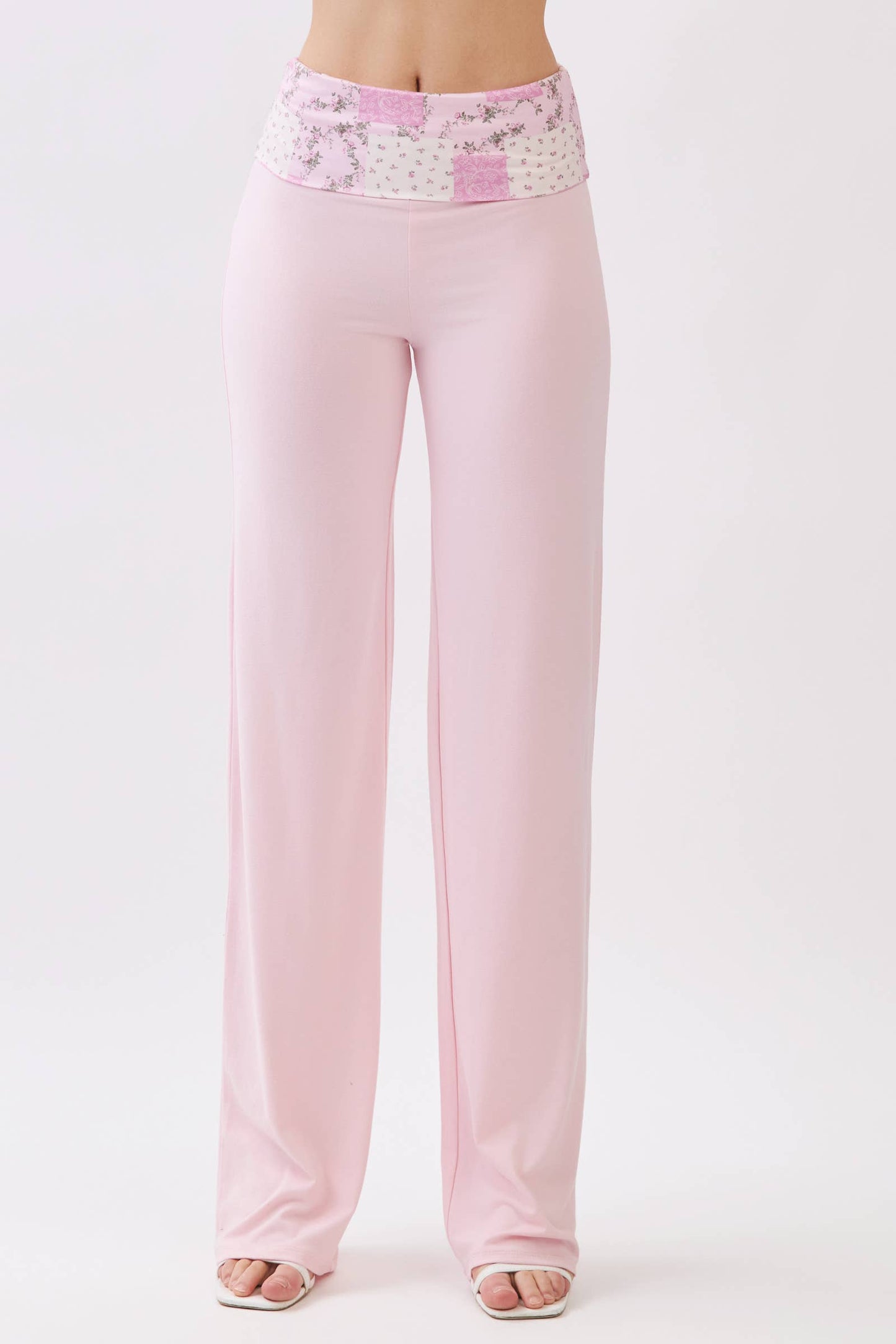 Straight Leg Fold Over Pants