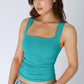 Clean Line Square Shirred Top