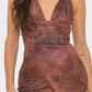 Mini Animal Print Dress